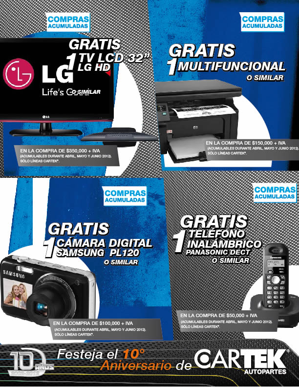 PROMOCION 10 ANIVERSARIO CARTEK AUTOPARTES